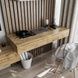 Эргономичный навесной стол для ноутбука в стиле минимализм с 2 ящиками 120 см Апалачи 07037 фото