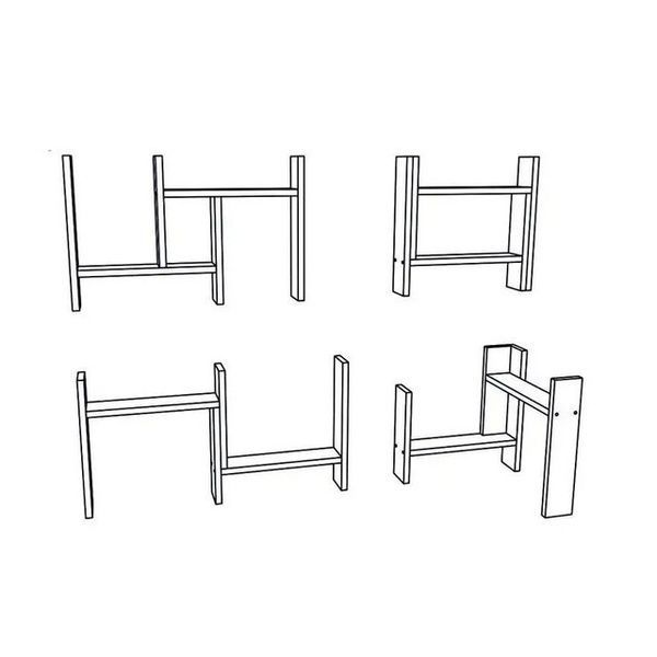 Настольная полка органайзер из дерева Полка трансформер для специй на стол в кухню Дерево 20031 фото